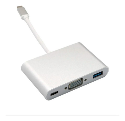 Adaptador Usb 3.1 Tipo C Thunderbolt 3.0 2x Usb 3.0 Vga Usb