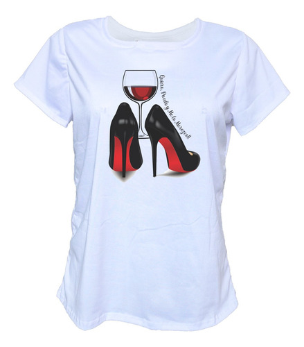 Blusa Playera Zapatillas Quiero, Puedo Y Me Lo Merezco Vino