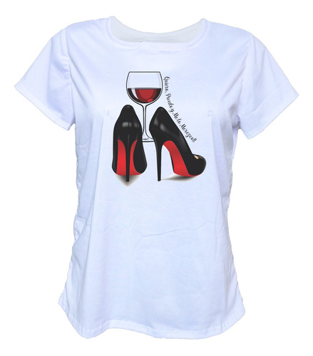 Blusa Playera Zapatillas Quiero, Puedo Y Me Lo Merezco Vino 