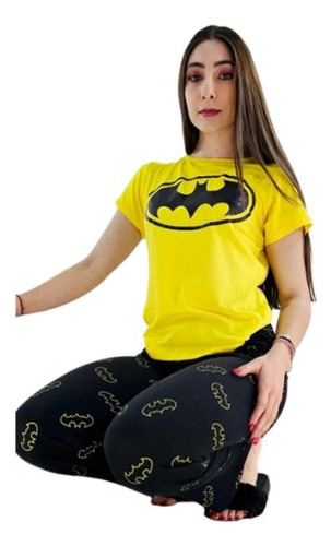 Pijama Batman Pantalon Y Blusa Comoda Y Suave Stretch