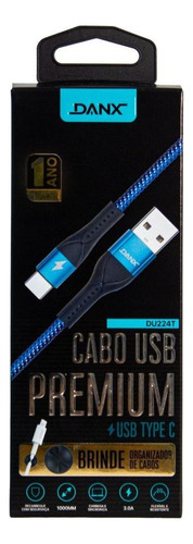 Cabo Tipo C Premium 3a 1 Metro Danx Du224t