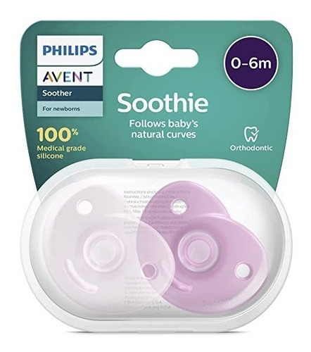 Chupetes Soothie Avent X 2 Maternelle