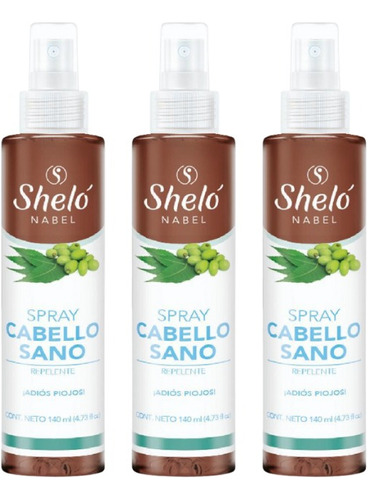 3 Pack Spray Cabello Sano Shelo