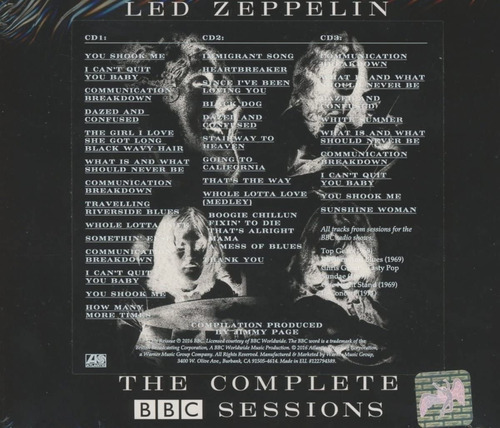 Led Zepellin The Complete Bbc Sessions Deluxe Edition 3 Cd's