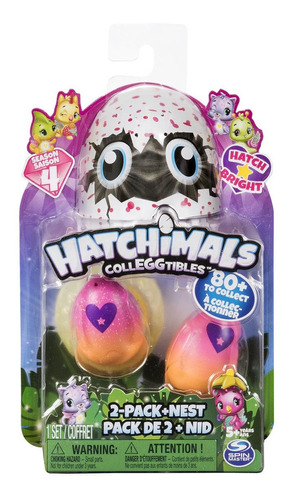 Hatchimals 2 Huevos + 1 Nido Blister Huevo Serie 3 Educando