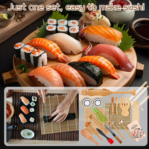 Kit De Sushi 21 Piezas Premium Gift Box Japonesa Colorful