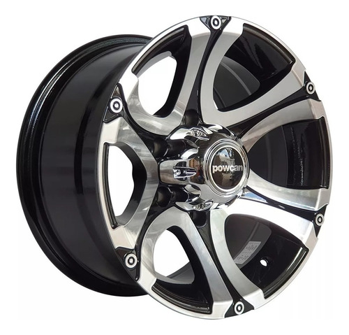 Jogo De Rodas Aro 15 Tala 8 Off Road 6x139 Zeus Bk289 Black Cor Preto Diamante 6x139