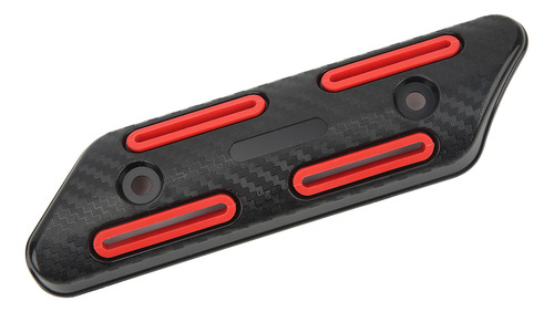 Protector Térmico De Tubo De Escape Rojo Rojo Universal Para