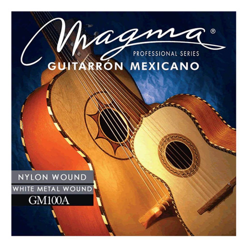 Encordado P/guitarron Mexicano Magma Entorchado Blanco