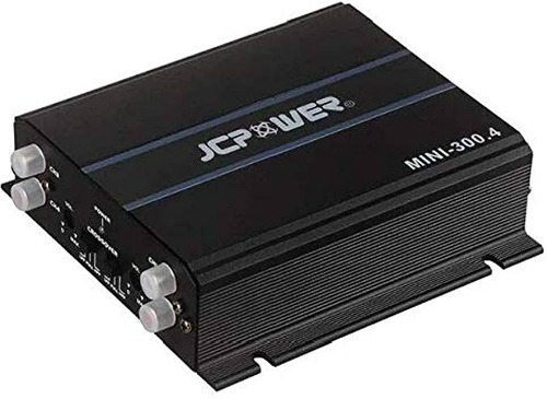 Mini Amplificador 4 Canales Jc Power Rmini-300.4 Clase D Led Color Negro