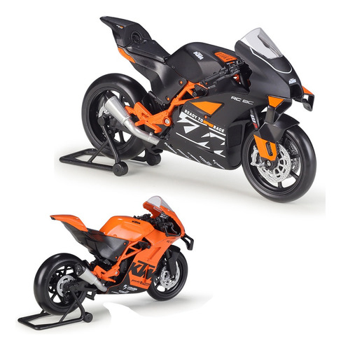 Ktm Rc 8c Top Motorcycle Racing Miniatura Metal Con Soporte