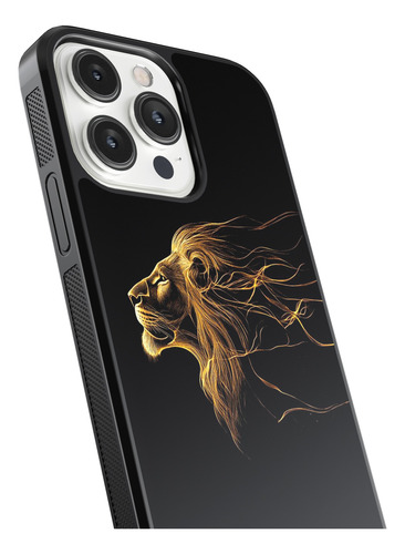 Case Funda Para Iphone Leon Animal Rey Selva Felino Poder 1e Negro León 13 Mini