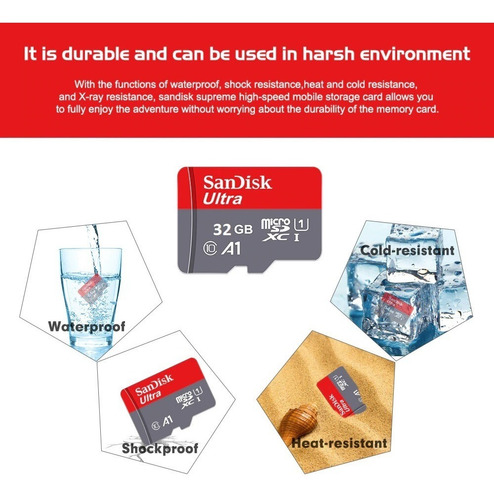 Cartão De Memória Micro Sd Sandisk Ultra Classe 10 32gb