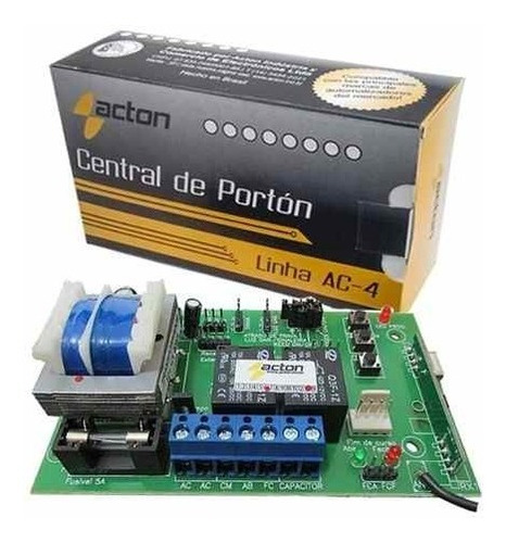 Central Placa Motor De Portão Acton Encoder Nova Lei 15 Seg