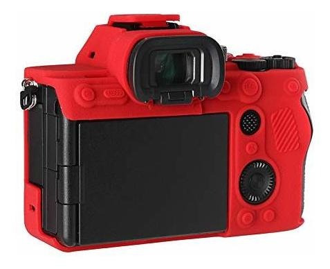 Estuche Para Sony A7siii Silicona Color Rojo