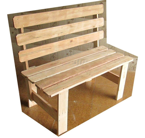 Banco Madeira De Pallet Com Encosto - Euca Com 1,2mt P/ Sua Churrasqueira, Jardim, Varanda, Sala -estilo E Personalidade