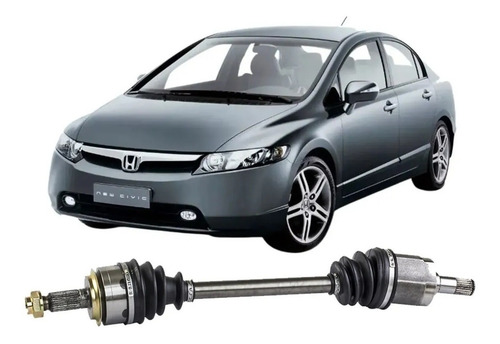 Semi Eixo Esquerdo New Civic 1.8 2006 A 2011 Automático