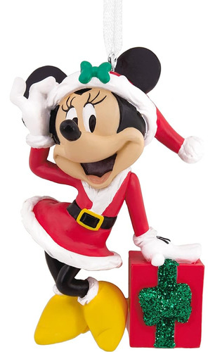 Sello Distintivo Minnie Mouse Y Presente Adorno Navideño (00