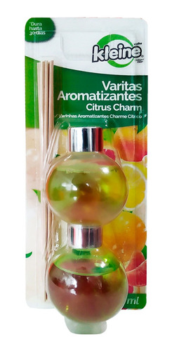 Ambientador Varitas Aromatizantes Citrus Charm 2x 85 Ml