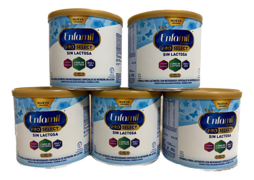 Enfamil Sin Lactosa 160g (pack 5 Latas Equivalente A 800g)