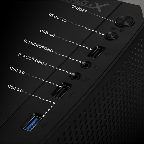 Xtreme Pc Gaming Geforce Rtx 3050 Intel Core I3 10105f 16gb Ssd 1tb Wifi Air Max Black