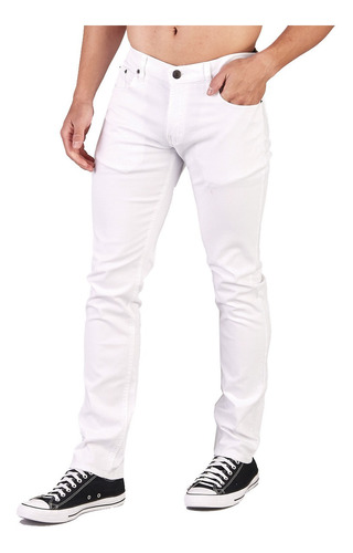 Oggi Jeans - Pantalon Iron Hombre Movin Gabardina Blanco