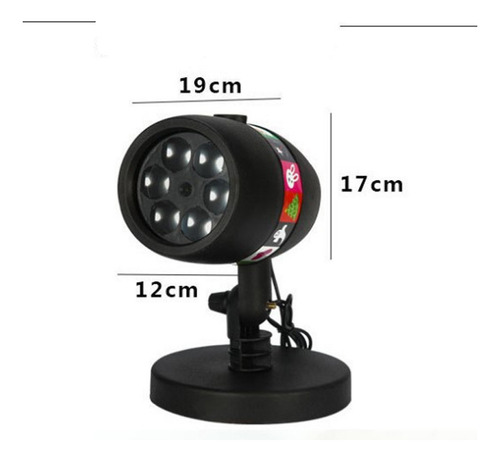 Proyector Led Navideño De Copos De Nieve Para Decoración Ext