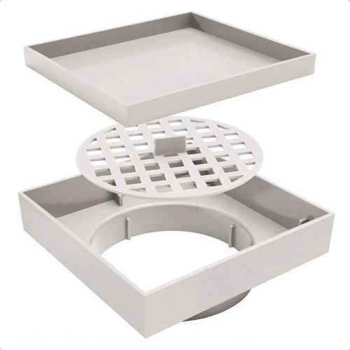 Kit 4 Ralo Invisível 10x10 Para Piso Porcelanato Seca Rápido