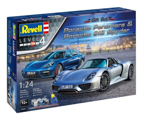 Porsche Set  2 Autos  By Revell # 5681  1/24