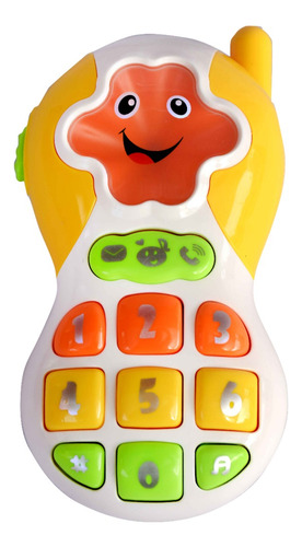 Teléfono Celular Para Bebé, Con Luz Y Sonido, Full, 10035