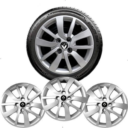 Imagem 5 de 7 de Calota Aro 15 Renault Sandero Logan 2016 2017 2018 2019