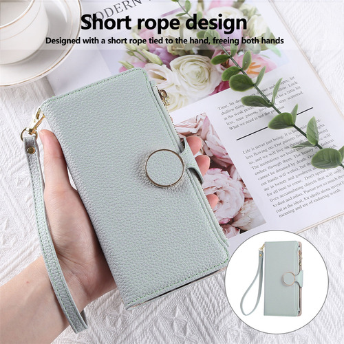 Funda Para Teléfono De La Serie X8b X8c De For Honor, Color Cian, Con Ranura Para Tarjetas, Funda Tipo Cartera