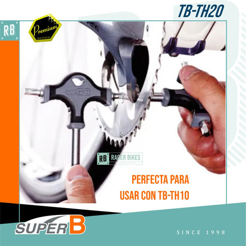 Imagen 3 de 9 de Herramienta Llave Allen 6mm + Torx 40 Super B Tb-th20