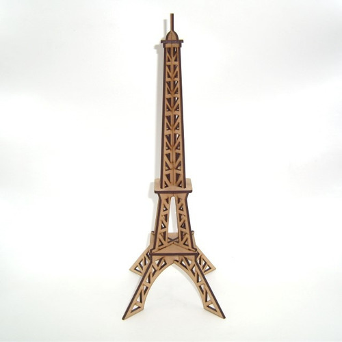 Imagen 1 de 3 de 10 Centros De Mesa Rompecabezas Torre Eiffel Paris Mdf 32cm