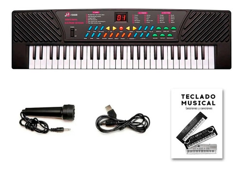 Organo Teclado Musical Infantil Mq5468 54 Teclas + Microfono