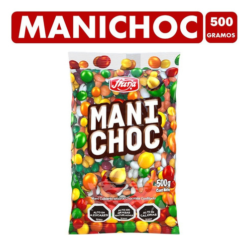 Manichoc Maní Bañado En Chocolate Confitado Bolsa X 500g
