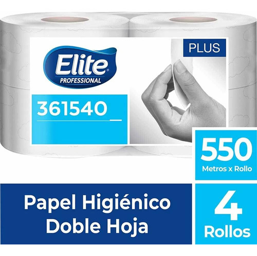 Papel Higiénico Rollo Plus 4 Und 550 M Elite Professional