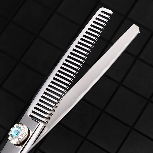 Conjunto De Tesouras Cabeleireiro& Barbeiro Corte/ Desbaste