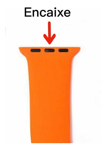 Pulseira Silicone Compatível Relógio Apple Watch 38 / 42mm