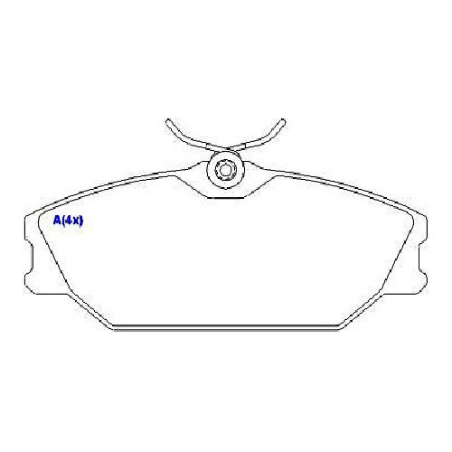 Pastilha Freio Renault Laguna 93/00 Laguna Grand Tour 95/...