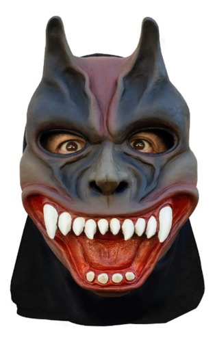 Máscara Diabo Cachorrão Halloween Carnaval Fantasia Terror Cor Diversas