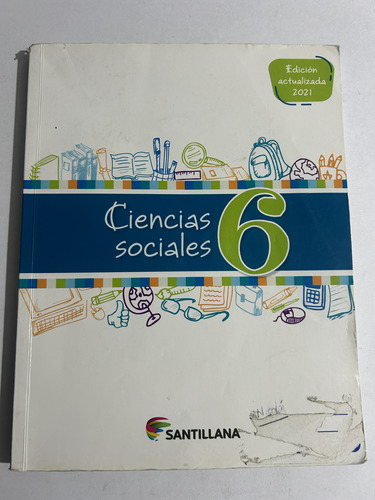 Libro Ciencias Sociales 6 - Santillana - Excelente Estado