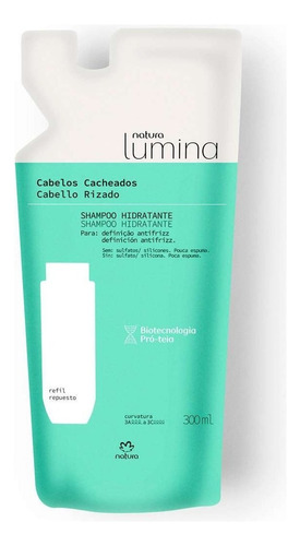 Repuesto Shampoo Cabello Rizado Natura 300g