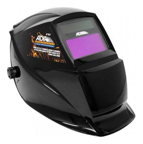 Careta Electronica Para Soldar Negra Ad6712 Adir