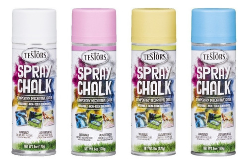Aerosol Tiza Color Pastel Spray Chalk Testors Rust Oleum Mm