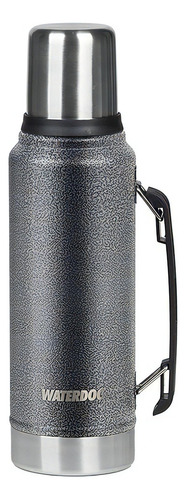 Combo Termo Acero Inox Ombu1000 + Mate Zoilo Waterdog Color Grafito
