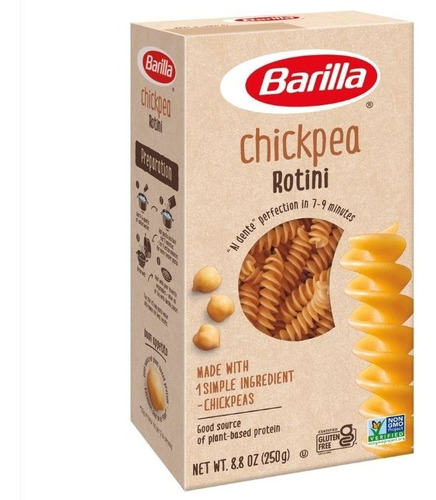 Barilla Pasta Libre De Gluten Free Rotini Chickpea Garbanzo