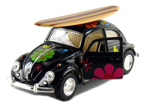 Juego De 4: 5 Volkswagen Beetle Clásico Con Calcomanía Y Tab