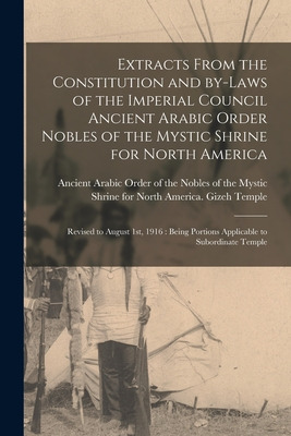 Libro Extracts From The Constitution And By-laws Of The I...