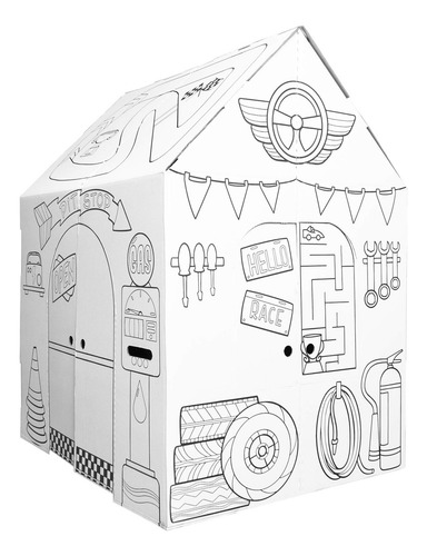 Garaje Pit Stop Para Juego De Rol Infantil Fácil De Montar